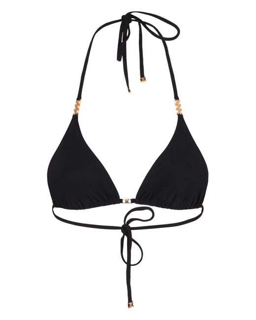 Céline Black Triomphe Triangle Top