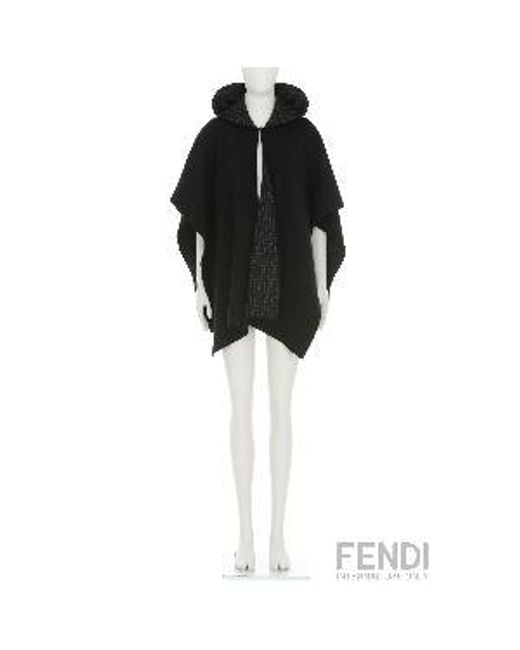 Fendi Black Scarves & Silk Scarves