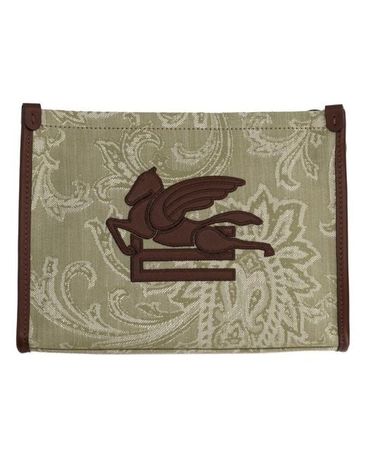 Etro Metallic Pouch Arnica
