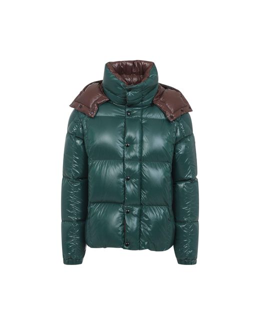 Moncler Green Leather Clutch for men