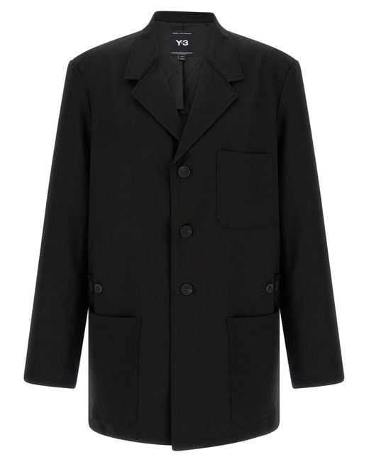 Y-3 Black 'Chore Ct' Jacket for men
