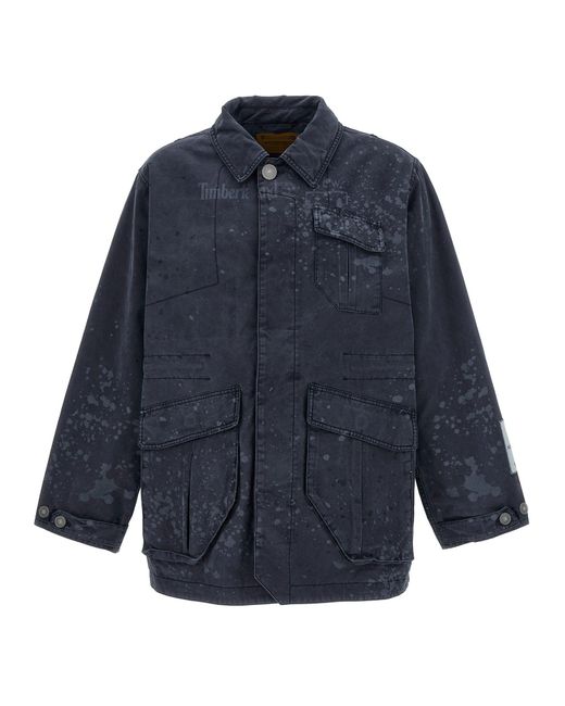 A_COLD_WALL* Blue Future73 Oversized Cotton Jacket for men
