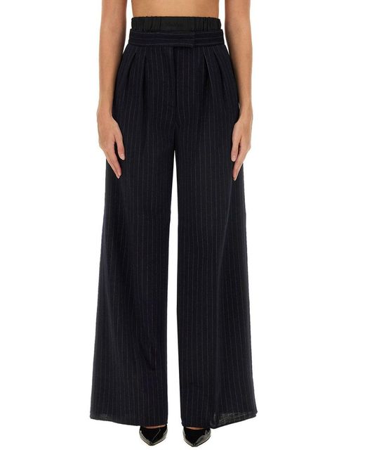 Max Mara Black Elegant Wool Blend Pants