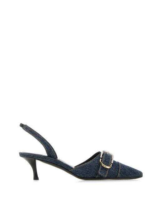 Givenchy Blue Denim Voyou Pumps