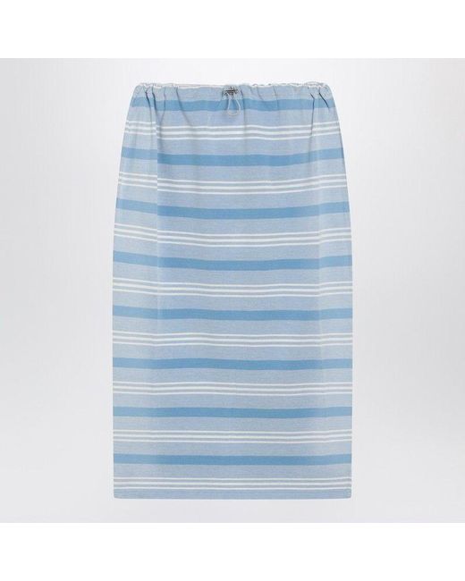 Prada Blue Gonna Midi