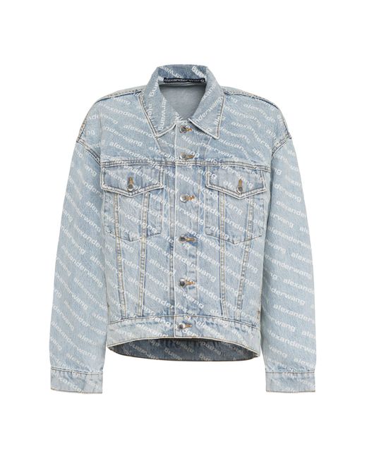 Alexander Wang Blue Falling Back Jacket
