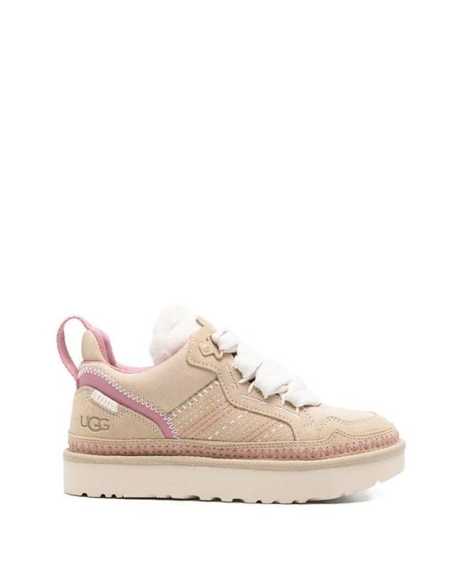 Women's Pink "Lowmel Meadow" Sneakers