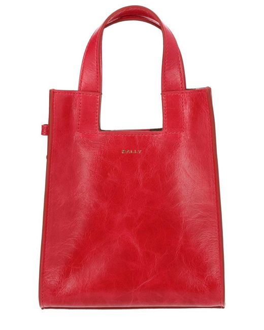 Bally Structured Leather Top-Handle Tote Bag