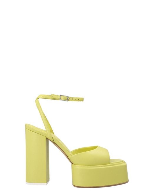 3Juin Yellow 'beth' Sandals