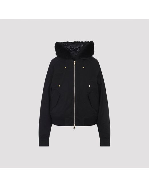 Moose Knuckles Black Logan Sh Bomber Jacket