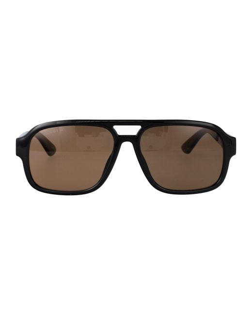 Gucci Brown Sunglasses for men
