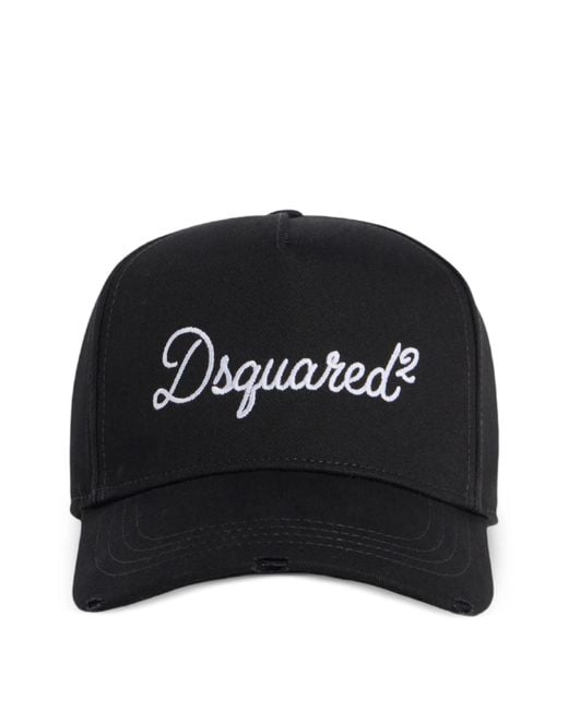 DSquared² Black Baseball Cap for men