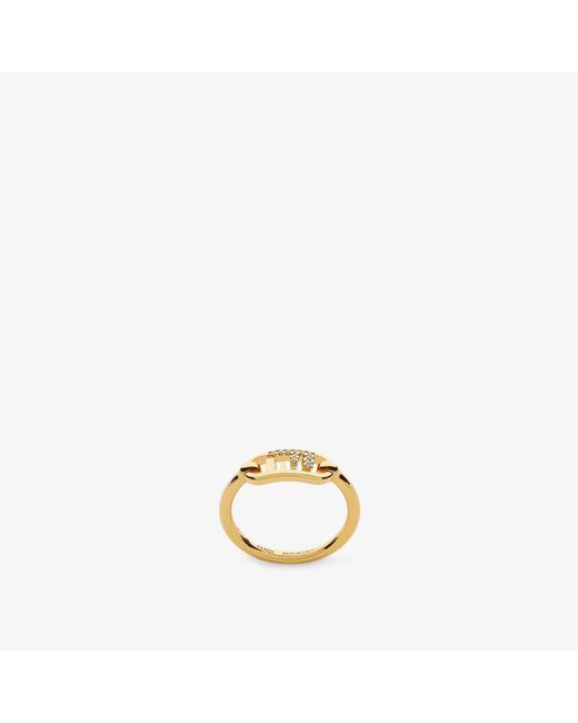 Fendi Metallic "O'Lock" Ring