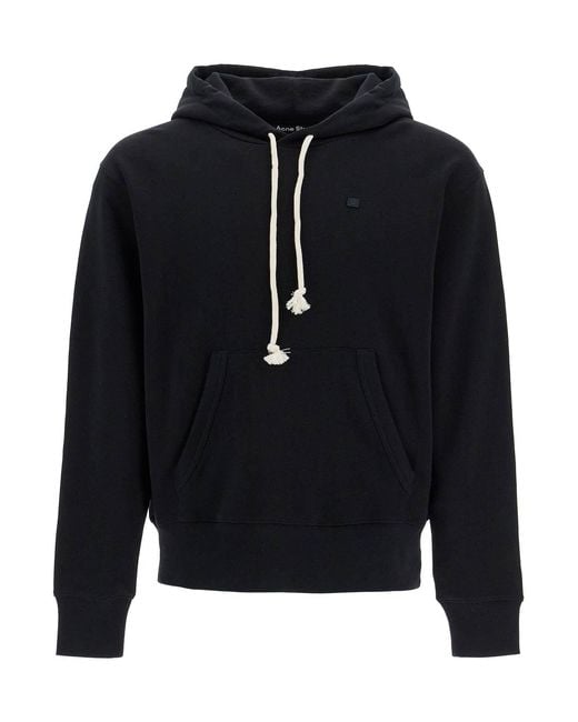Acne Blue Sweatshirt With Face Patch
