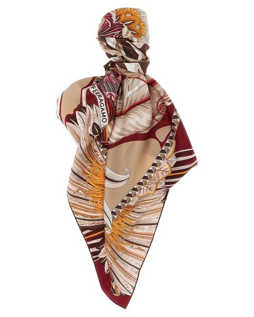 Ferragamo Multicolor 'Giada' Scarf