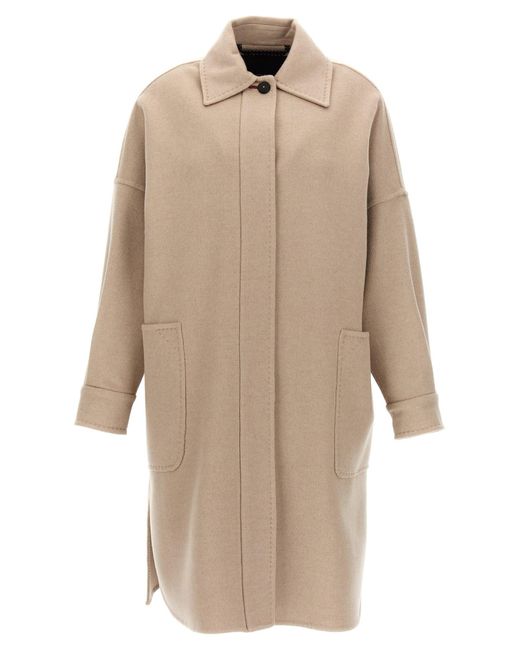 Max Mara Natural 'Baruffa' Coat
