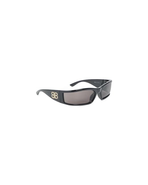 Balenciaga White Sunset Rectangle Sunglasses
