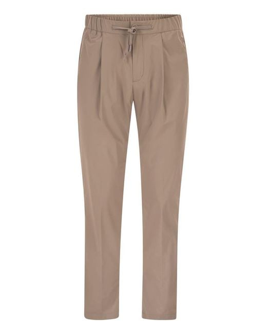 Herno Natural Stretch Nylon Trousers for men