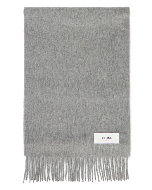 Women's Gray Cashmere Scarf