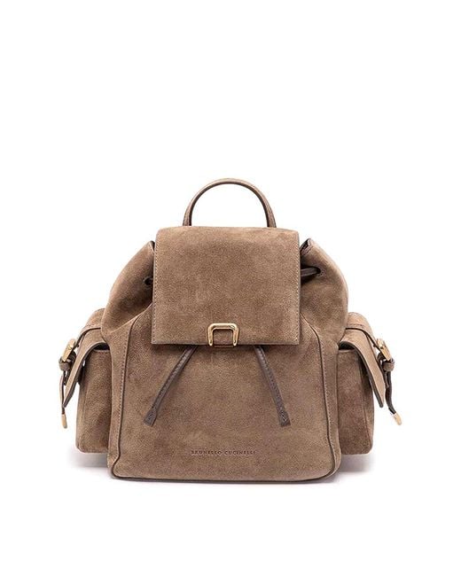 Brunello Cucinelli Brown Backpack