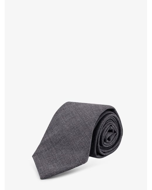 Men's Gray Wool Tie