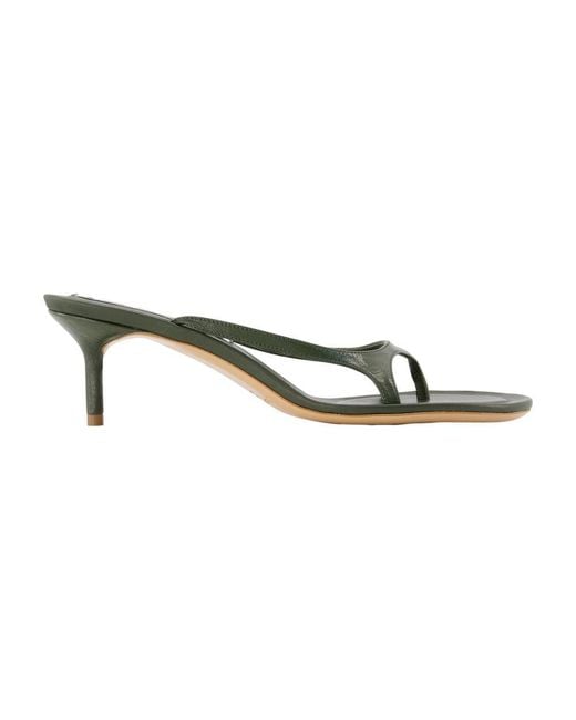 Acne Green Heeled Mules