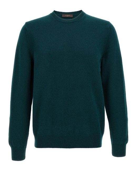 Zanone Green Wool Sweater