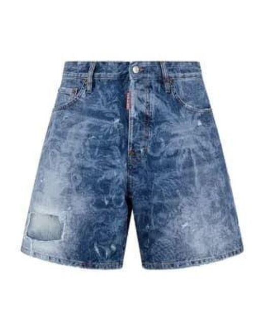 DSquared² Blue Monkey Business Boxers Shorts for men