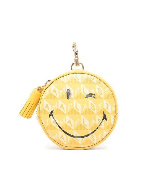 Anya Hindmarch Metallic Wallets & Purses Yellow
