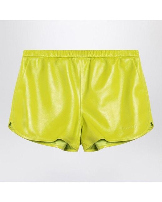 Gucci Yellow Lime Shorts