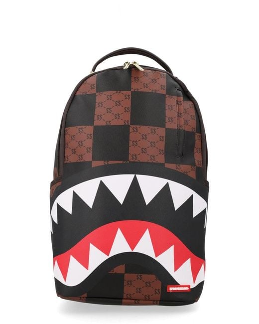 Sprayground Red Zaino "Enlarged Check Paris"