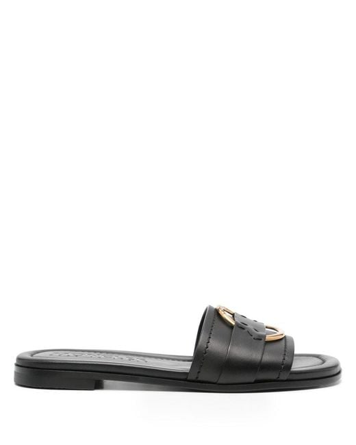 Moncler Black 'Bell' Slippers