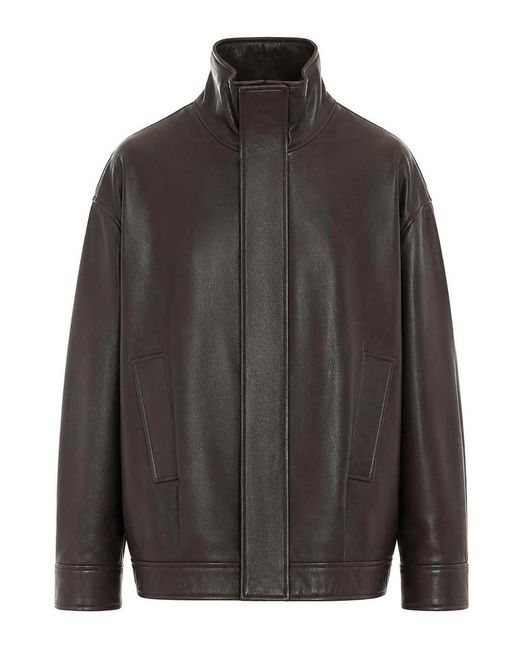 Arma Gray Paula Leather Jacket