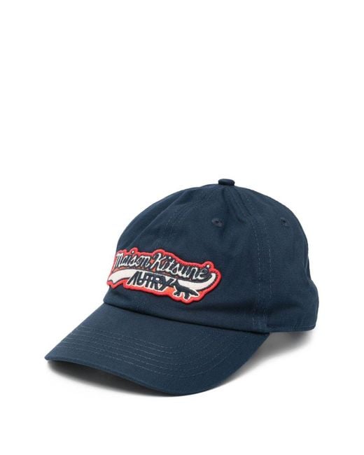 Maison Kitsuné Blue Logo Baseball Cap