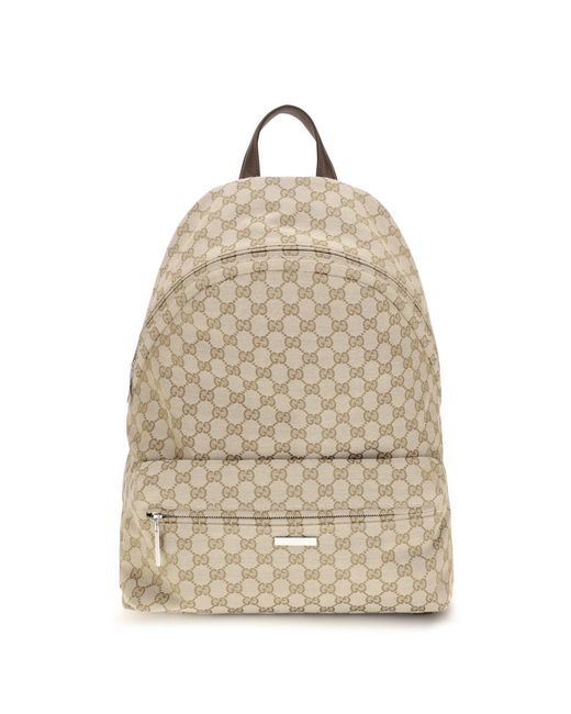 Gucci Natural Large Tag Backpack for men