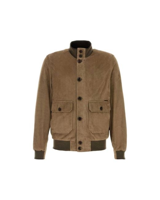 Moorer Green Bomber Jacket Carlos Suede for men