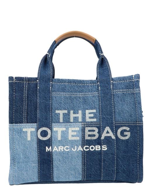 Marc Jacobs Blue Cotton The Denim Medium Tote Bag