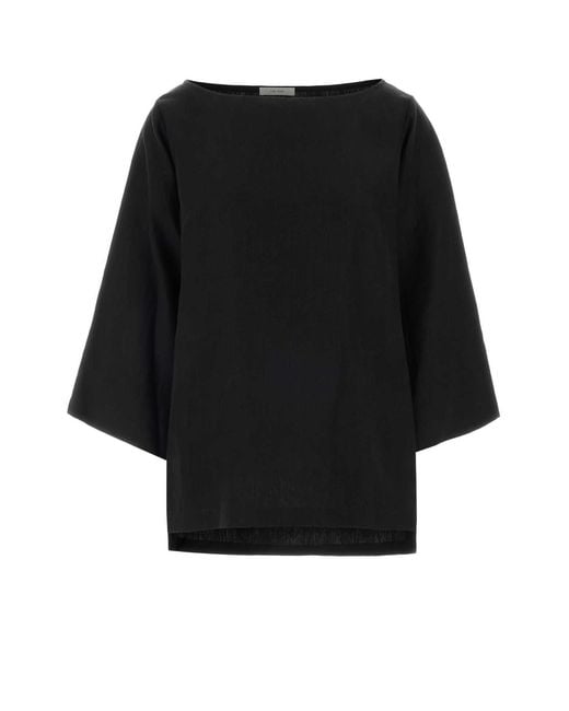 The Row Black Junia Top