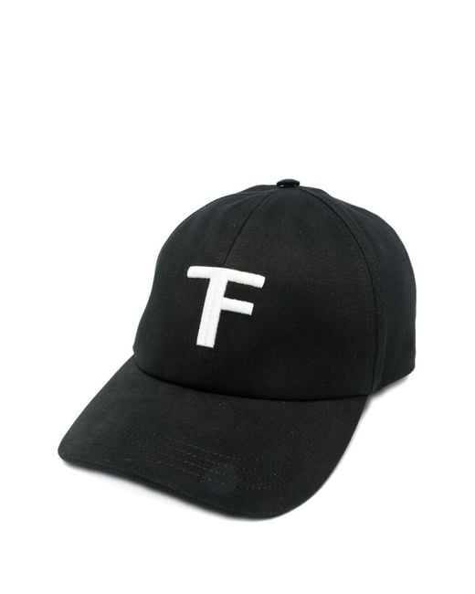 Tom Ford Black Cotton Baseball Cap for men