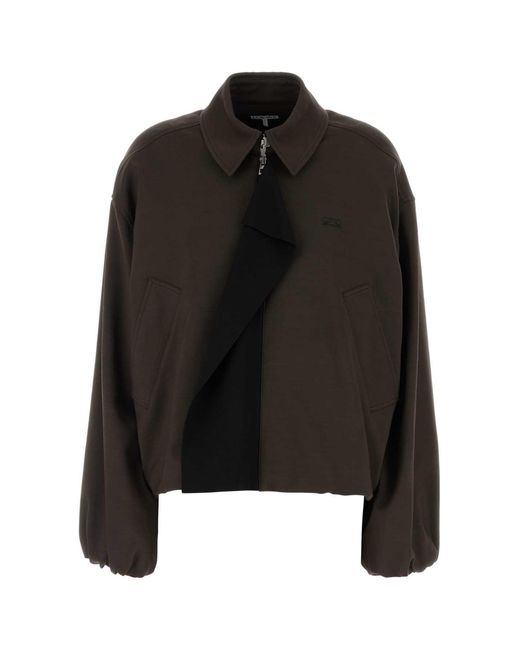Loewe Black Chocolate Viscose Blend Jacket