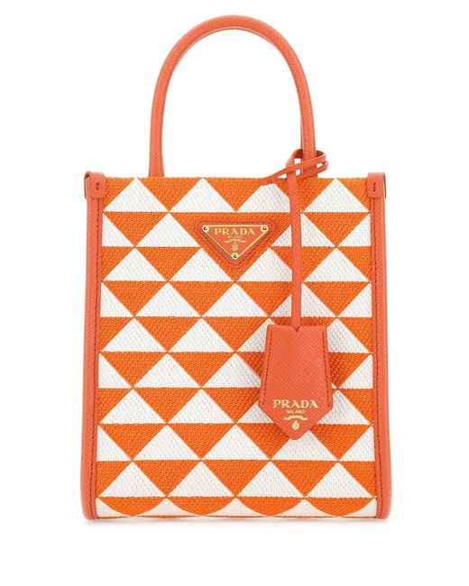 Prada Orange Handbags