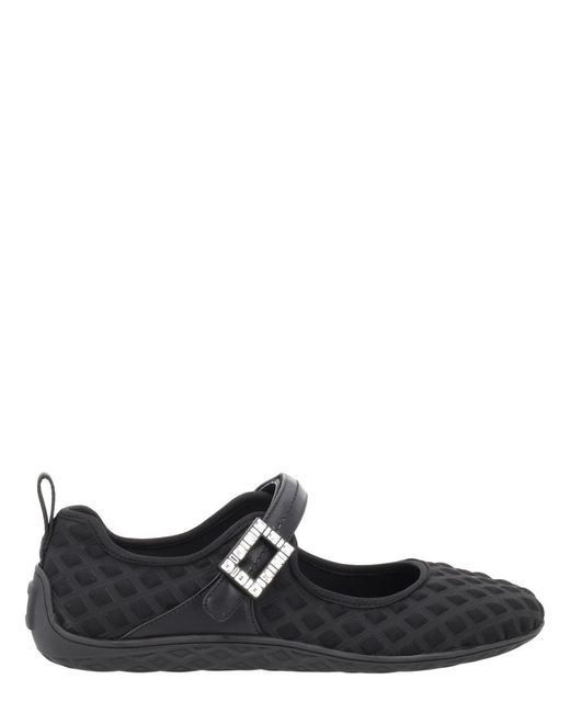 Roger Vivier Black Viv Low Mary Janes