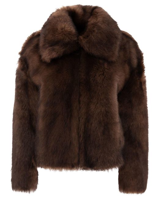 Women's Brown Shearling Coat