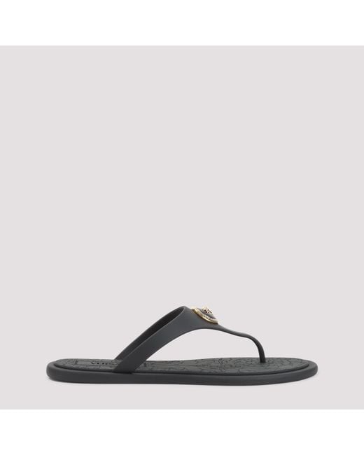Versace Brown Gomma Slides