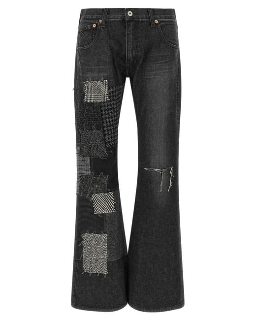 Junya Watanabe Black Patchwork Jeans