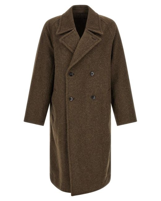 Lemaire Brown 'Soft' Coat for men