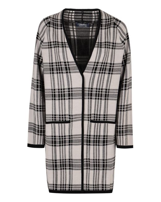 Max Mara Gray Max Mara Destino Virgin Wool Cardigan