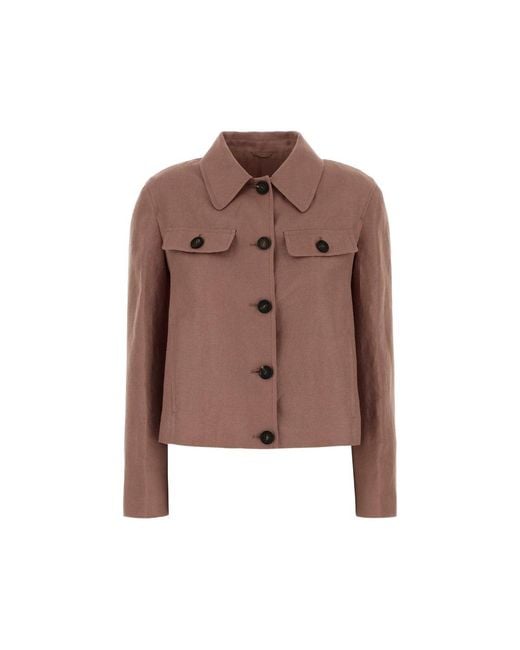 Brunello Cucinelli Brown Linen Jacket