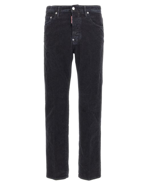 DSquared² Blue 642 Pants Cotton Elastane for men