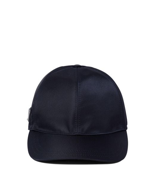 Prada Blue Re-Nylon Baseball Cap for men